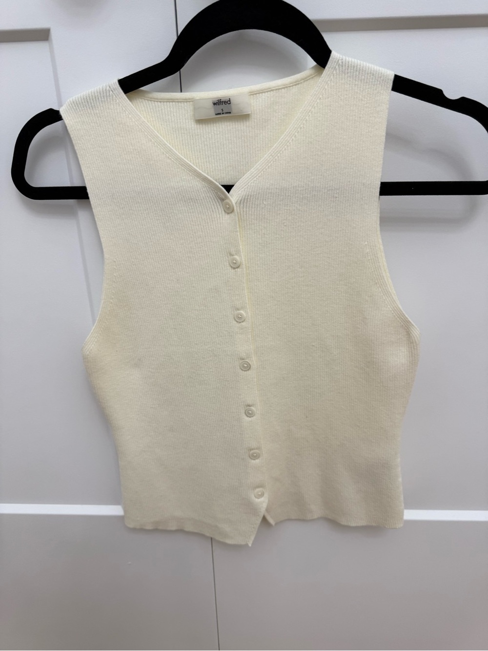 Wilfred Croquet sweater vest wonder yarn